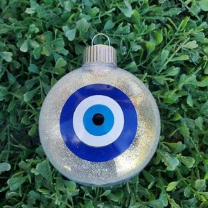 Evil Eye Christmas Ornaments Set of 4 New # 2